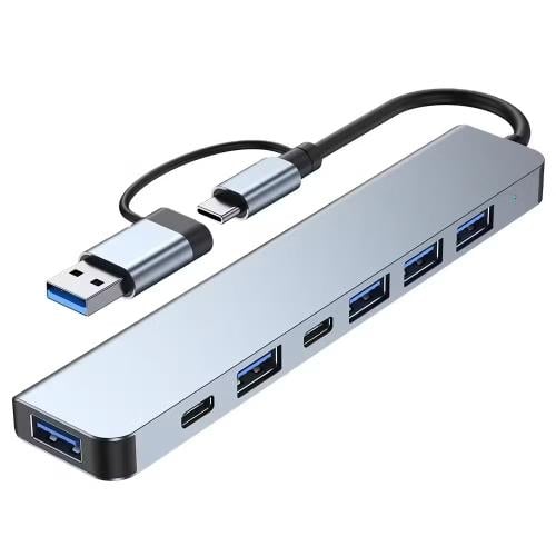 USB-C Hub متعدد المنافذ (8 في 1)
